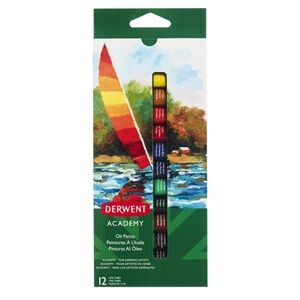 Derwent Academy Oil Paints 12ml Tubes, Pack of 12 Assorted Colours New Product